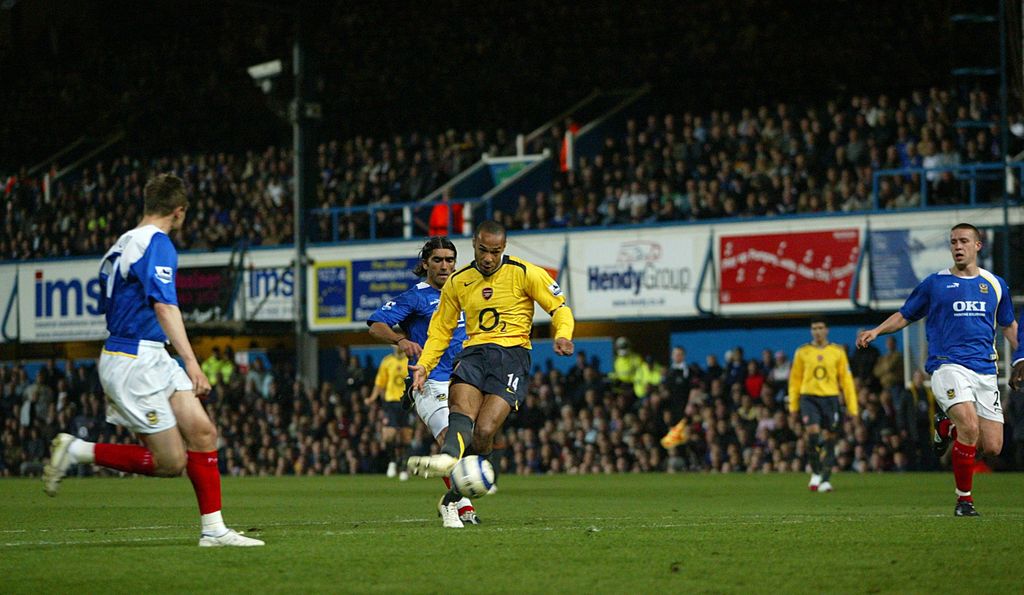 Thierry Henry Finishing at speed FourFourTwo