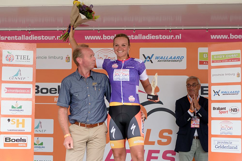 Chantal Blaak (Boels Dolmans) wins the combined jersey at the 119 km Stage 6 of the Boels Ladies Tour 2016