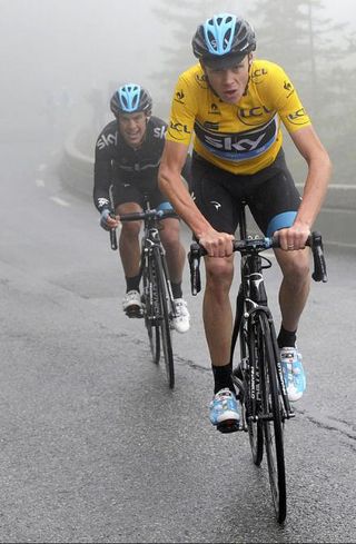Race leader Chris Froome (Sky)