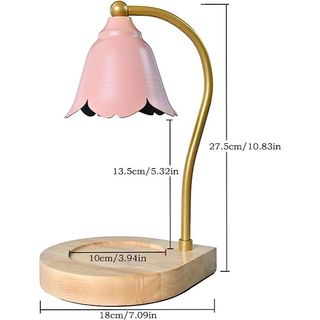 A floral themed candle warmer lamp