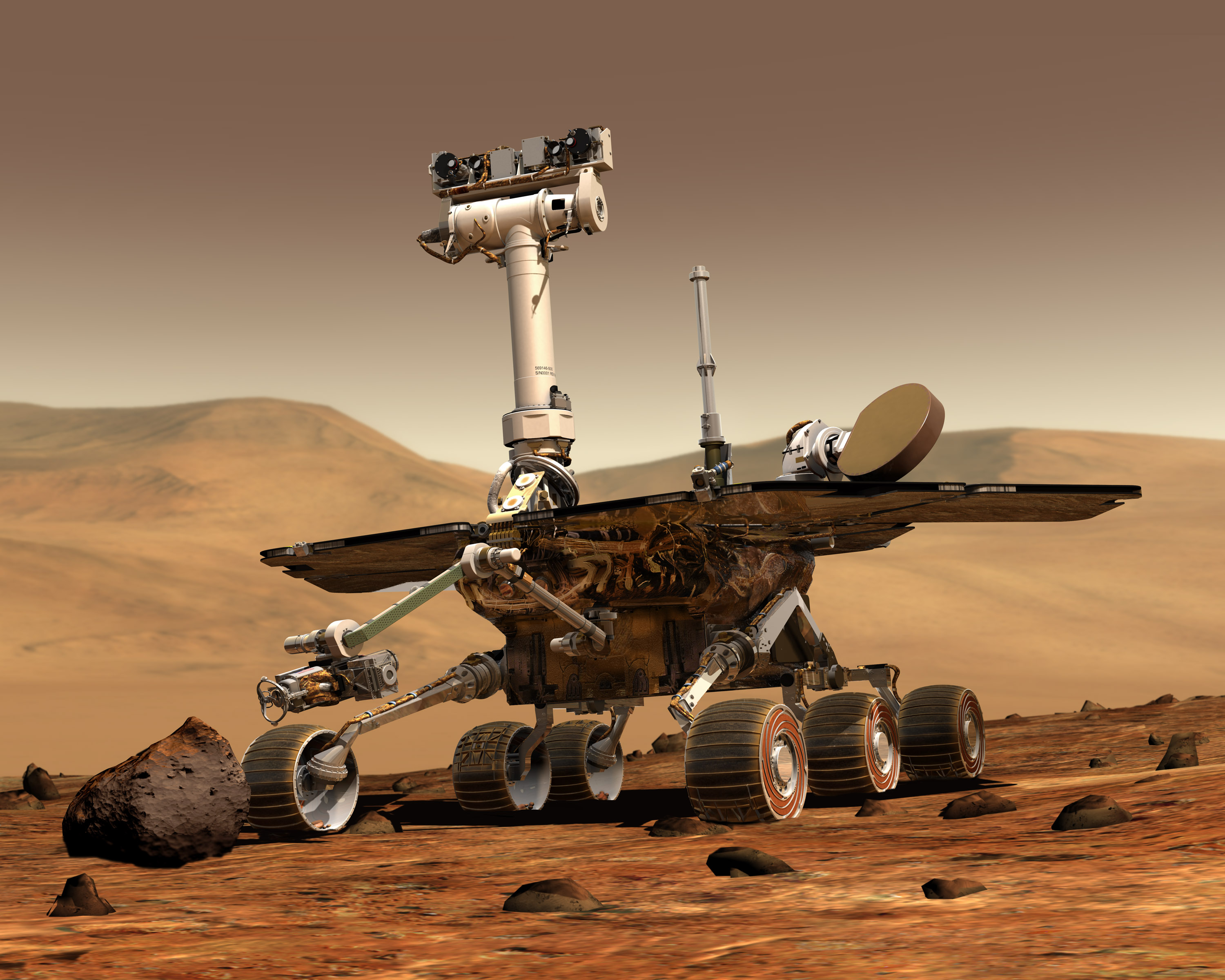 mars rovers art