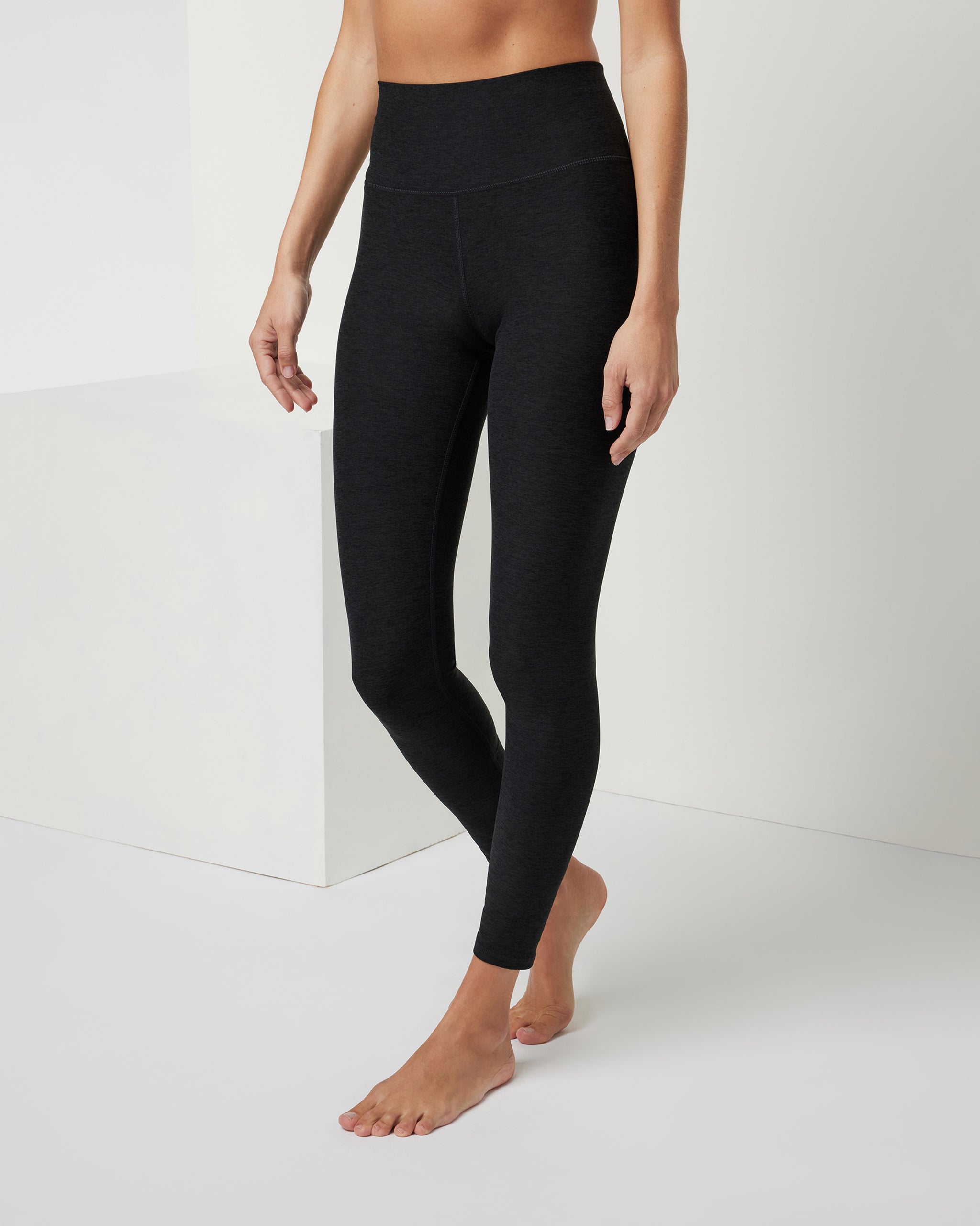 Clean Elevation Legging - Black Heather - Xxs