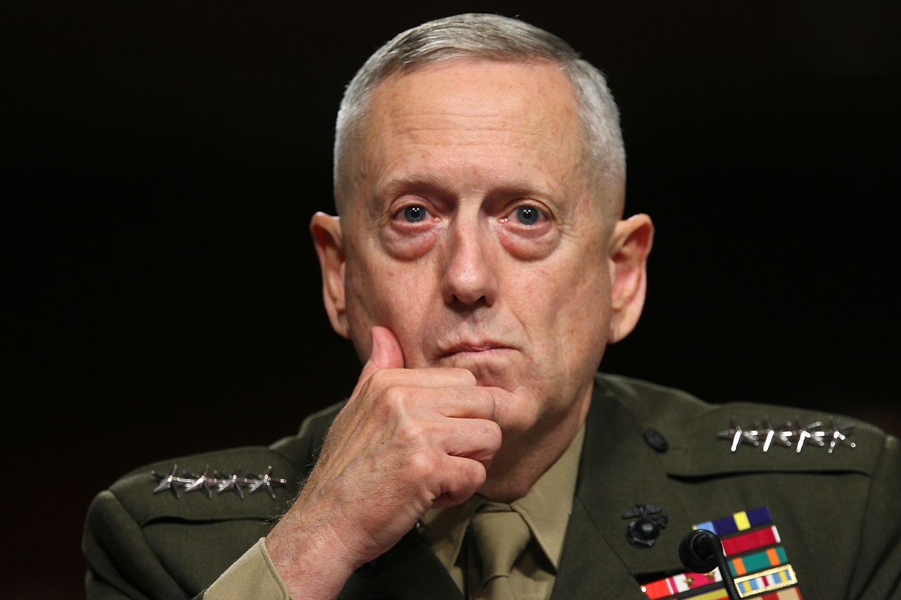 James Mattis at his confirmation hearing