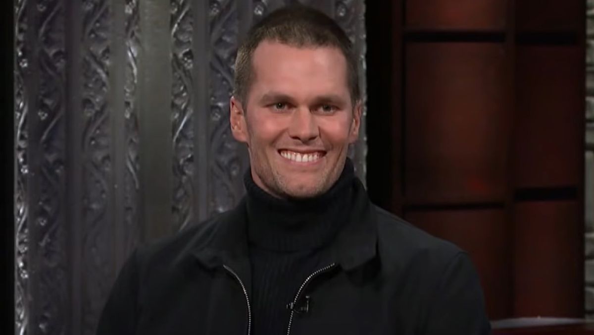 Tom Brady appears on The Late Show with Stephen Colbert.