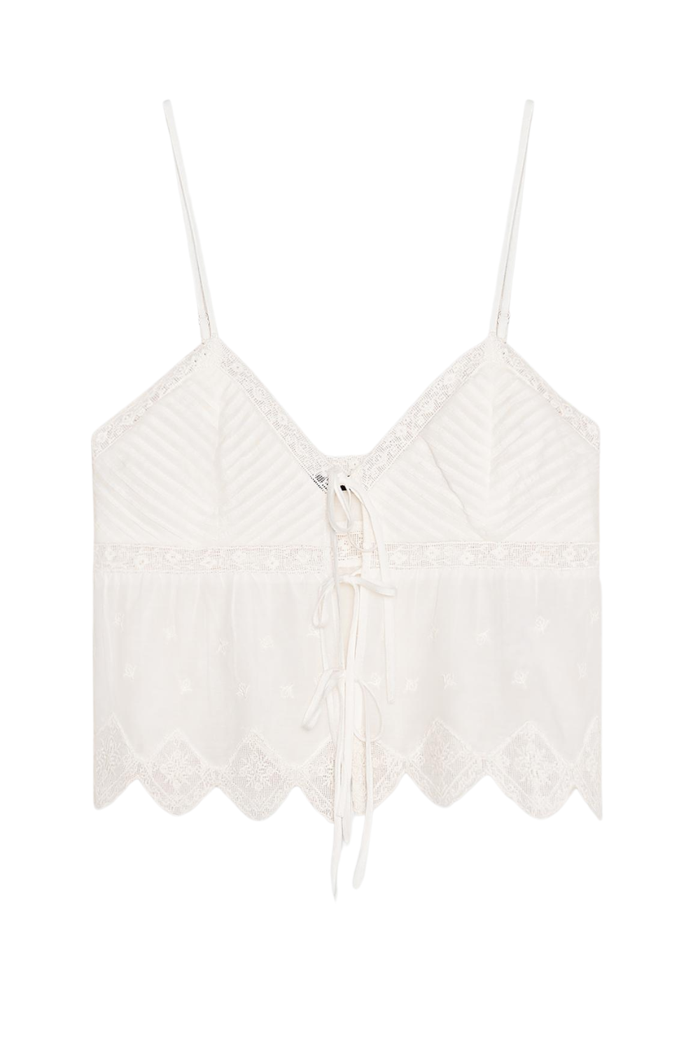 Embroidered Strappy Top