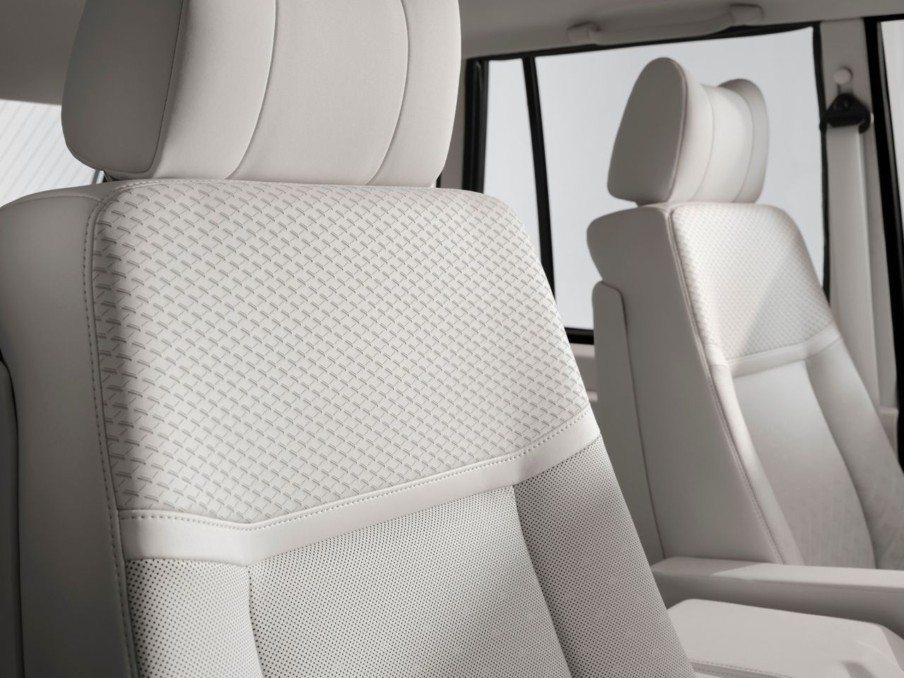 The re-trimmed interior of the Range Rover Classic