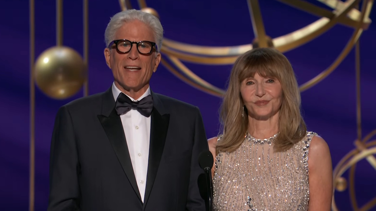 Ted Danson and Mary Steenburgen at the 2025 Emmy Awards.