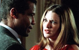 Hugh Quarshie (Ric) and Patricia Potter (Diane) in Holby City