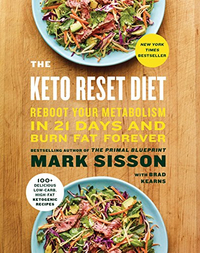 The Keto Reset Diet: Reboot Your Metabolism in 21 Days and Burn Fat Forever | Mark Sisson | RRP: $22.47 / £16.74
Compiles a step-by-step guide to adopting the eating regime and a shopping list of permitted foods, as well as meal plans and over a hundred recipes.