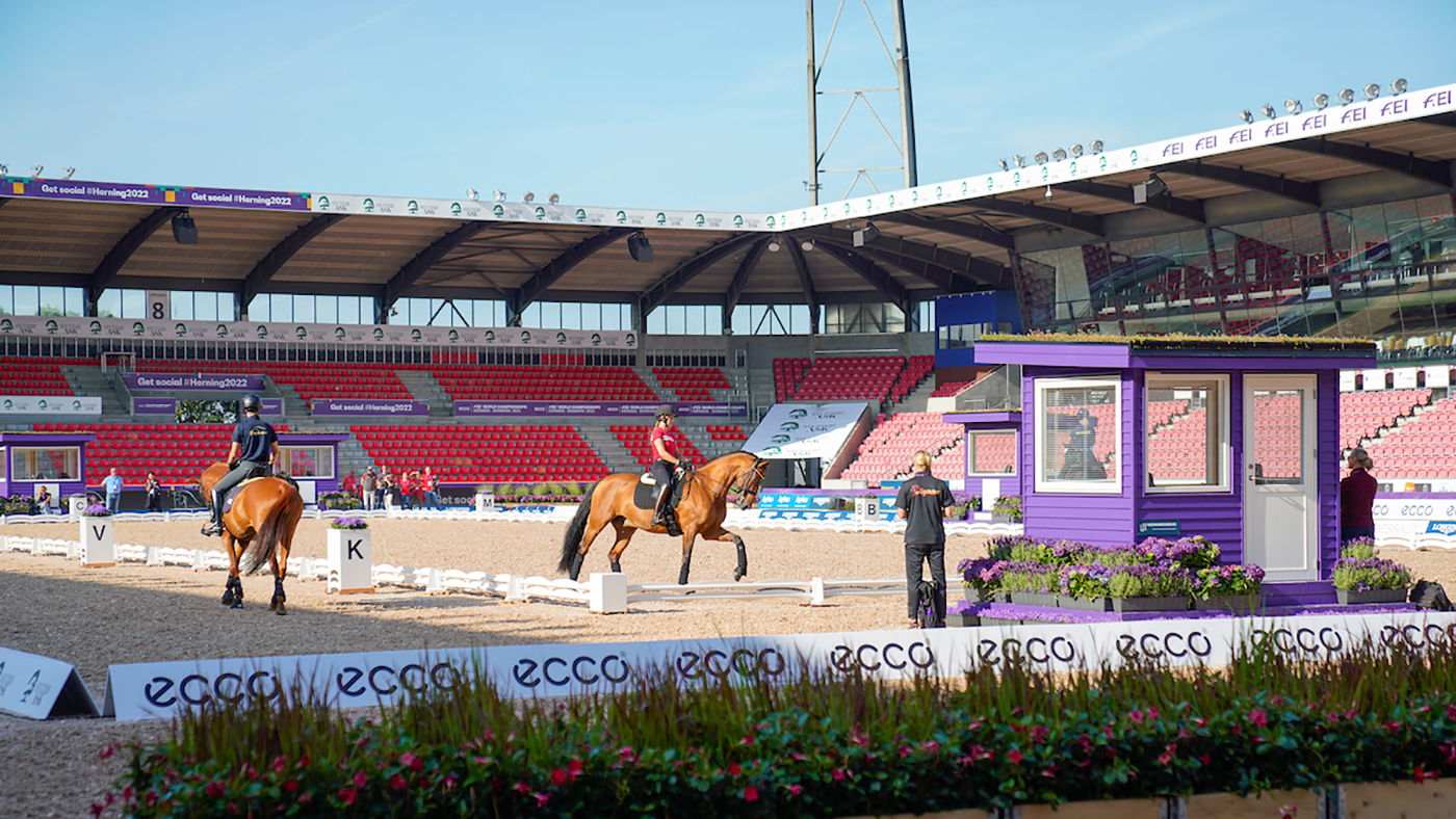 Cathrine Dufour at Stutteri Ask Stadium at Herning World Dressage Championships