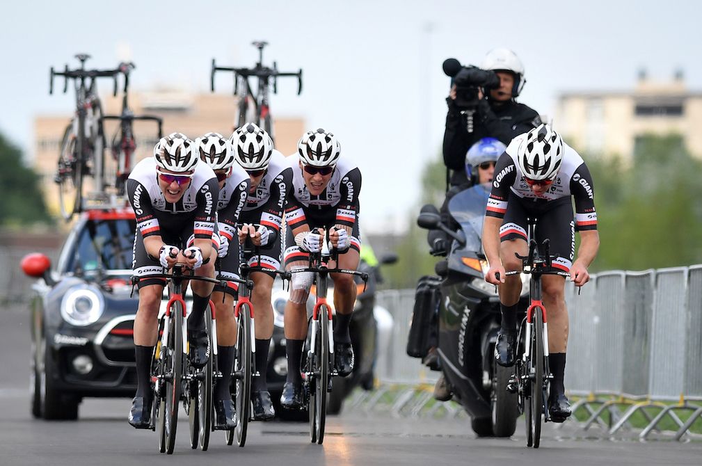 Sunweb en route to a second-place finish in the Hammer Series in Limburg