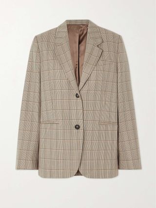 Checked Wool Blazer