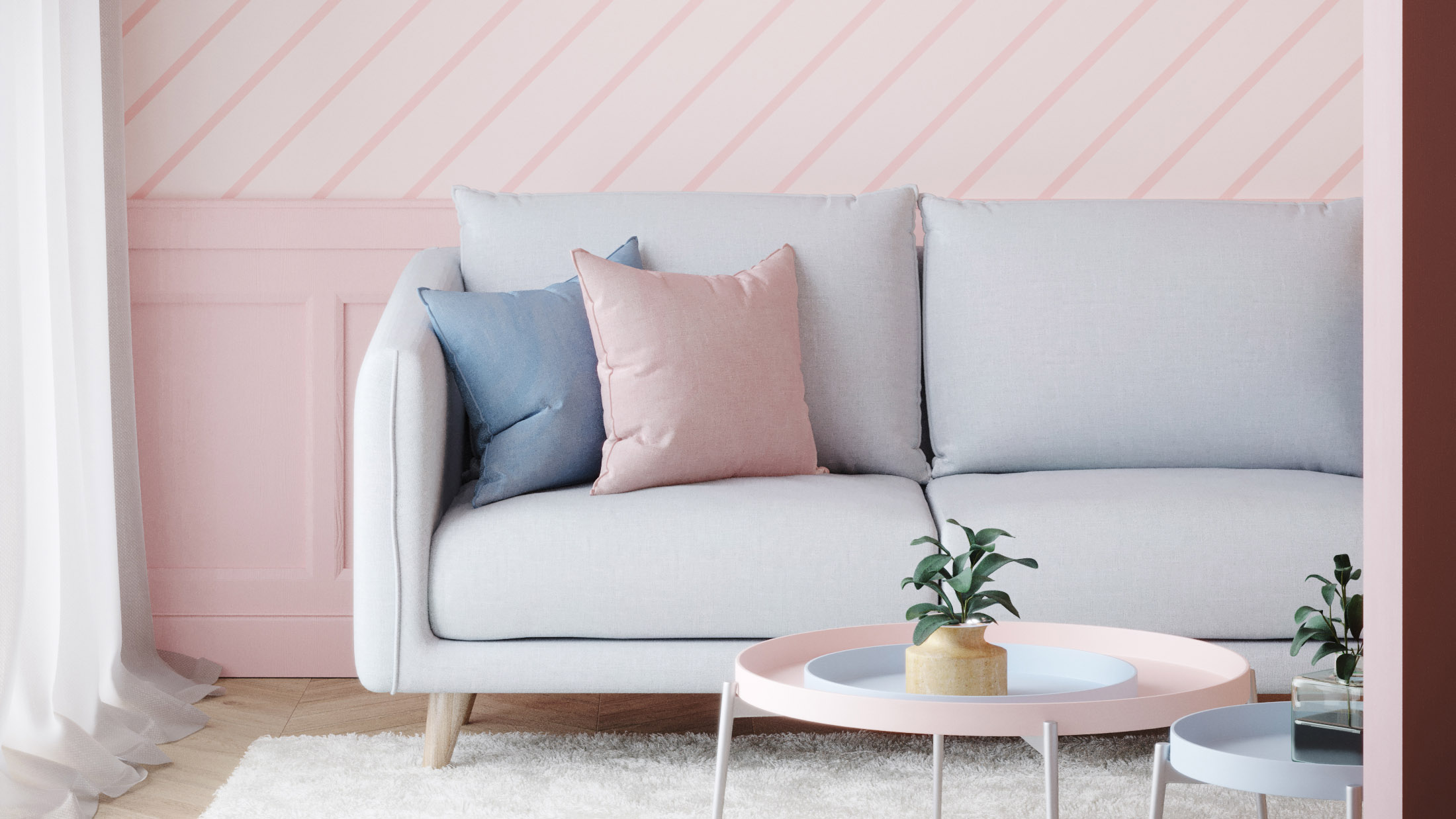 How to Decorate with Pale Pink