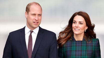 Prince William, Duke of Cambridge and Catherine, Duchess of Cambridge, who are known as the Duke and Duchess of Strathearn in Scotland, arrive to officially open V&A Dundee, Scotland's first design museum on January 29, 2019 in Dundee, Scotland.