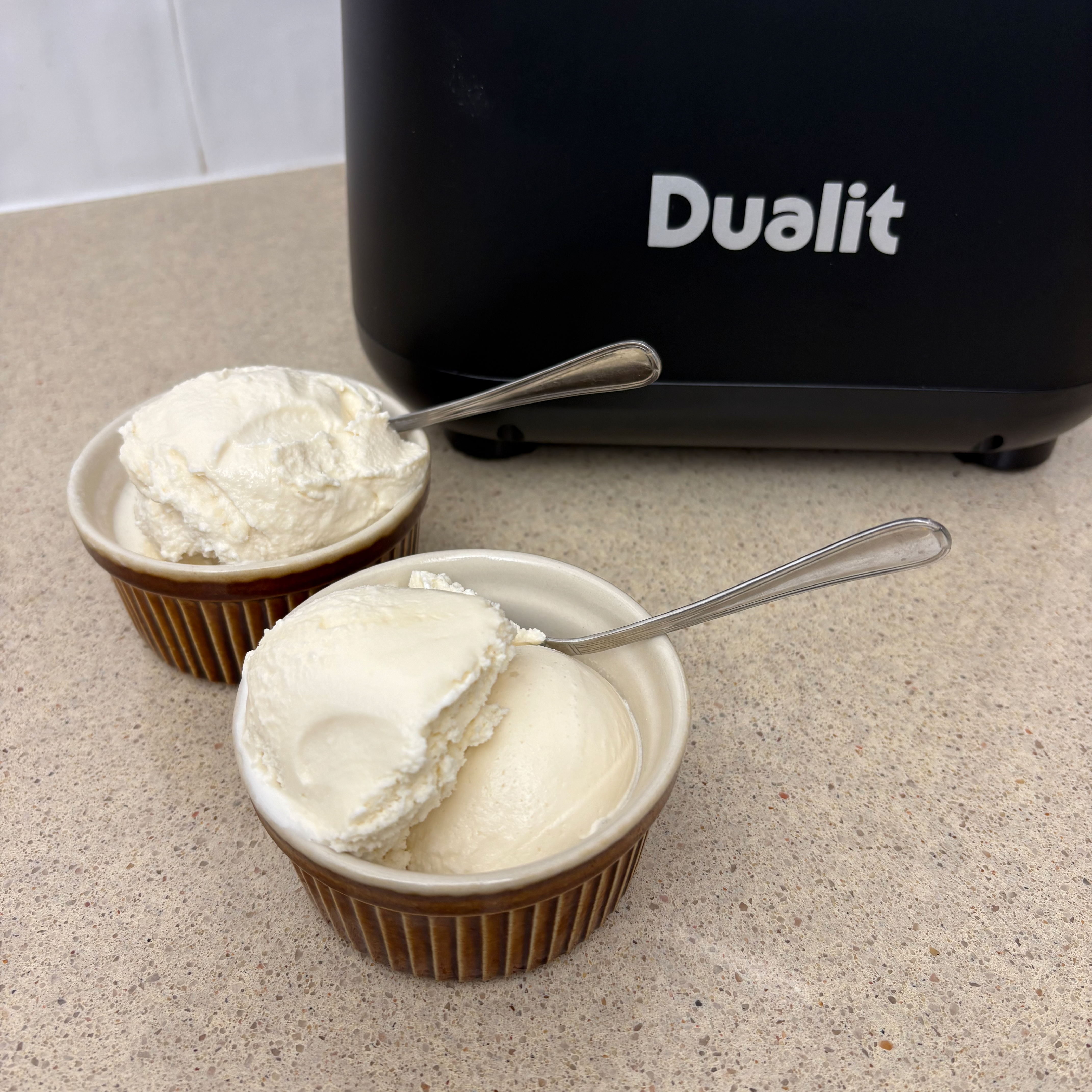 Testing the Dualit Ice cream maker at home