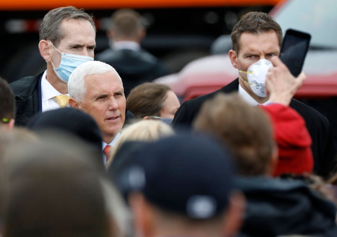 Pence at a rally