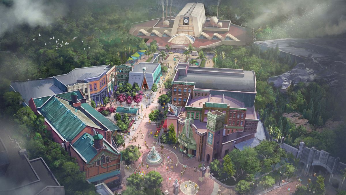 I went behind the construction walls at Disney World's future Monsters, Inc. land, and Monstropolis is already taking shape