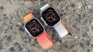 Apple Watch Ultra beside Apple Watch Ultra 2