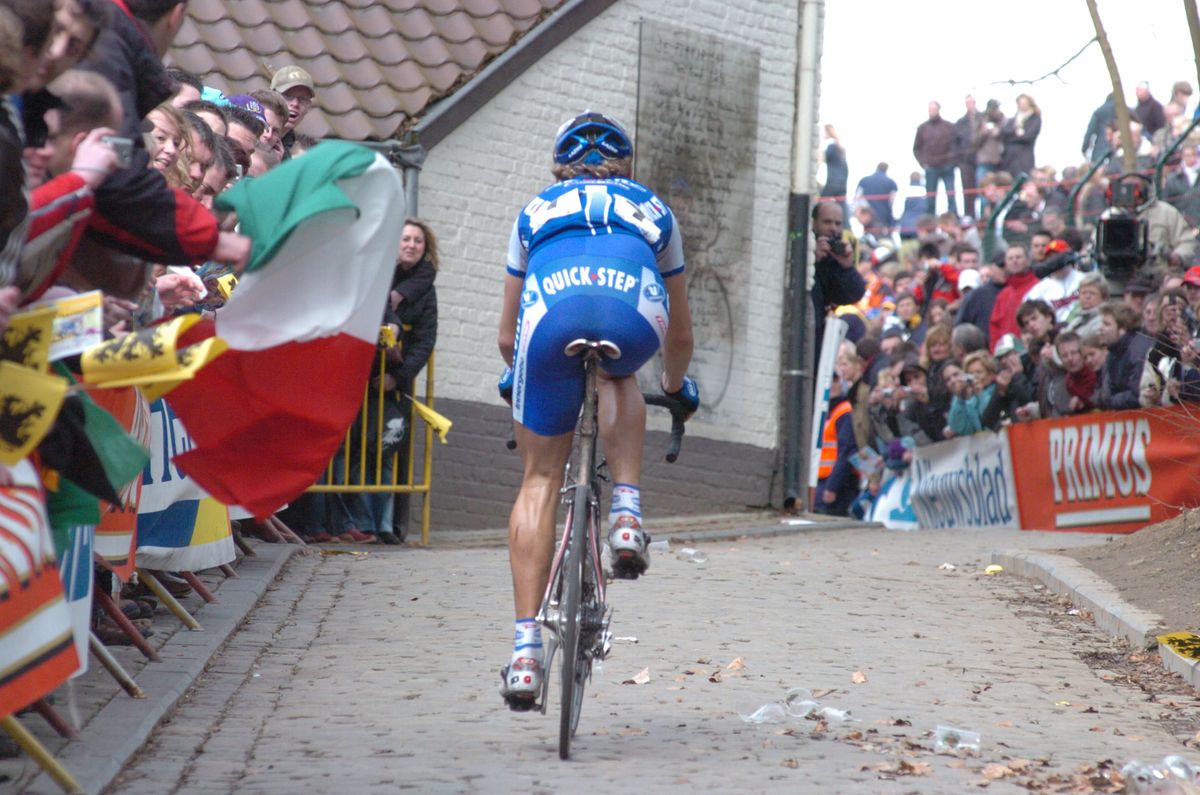 Filippo Pozzato helped to tee up Tom Boonen's 2006 Tour of Flanders win.