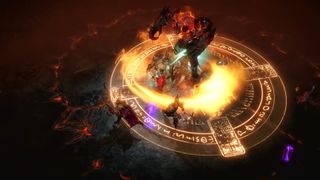 Diablo Immortal Crusader: consecration skill in use