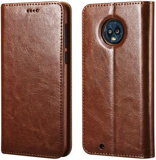 icarecase leather wallet case for Moto G6