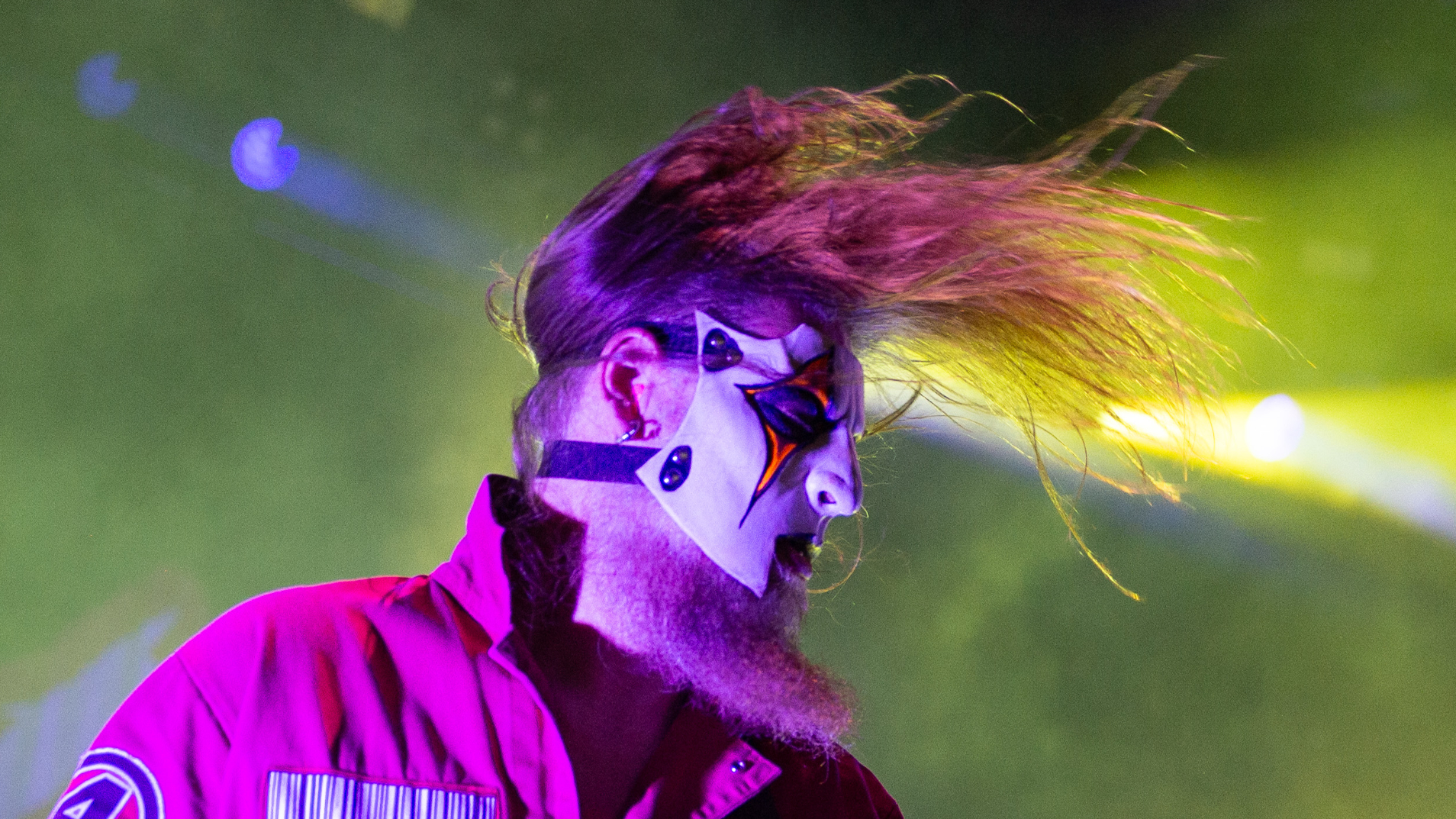 Jim Root of Slipknot performs at The O2 Arena on December 20, 2024 in London, England