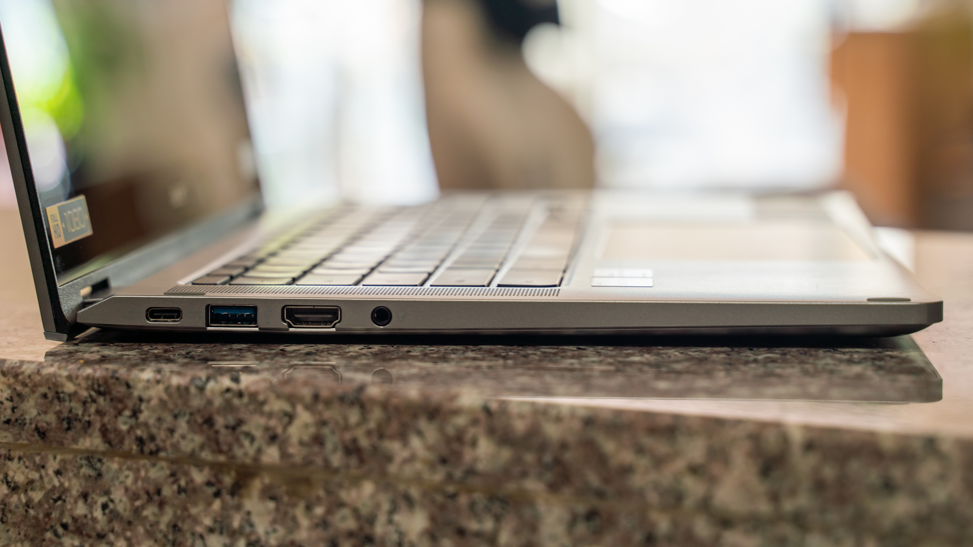 Acer Chromebook Spin 514 (2022) on a kitchen counter