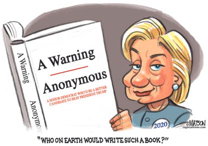 Political Cartoon U.S. Clinton 2020 Warning Anonymous
