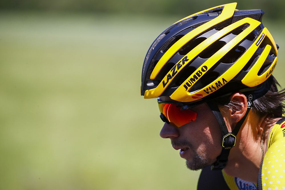 Primoz Roglic (Jumbo Visma) during stage 11 at the Giro d'Italia