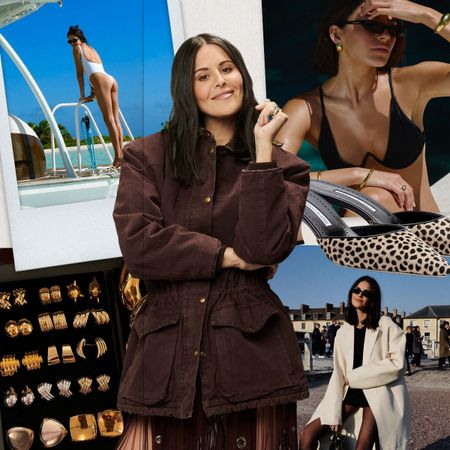 Photo collage of celebrity stylist Dani Michelle for Who What Wear's My World series.