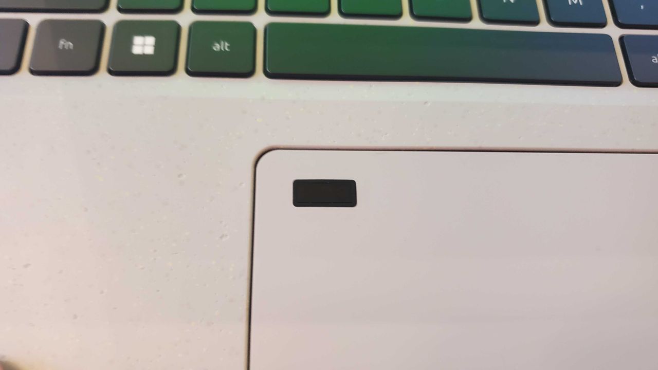 white laptop