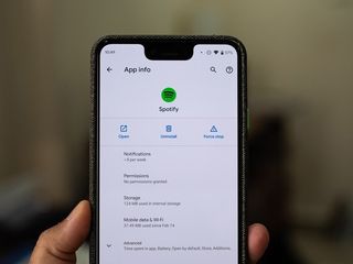 Android 10 app info page