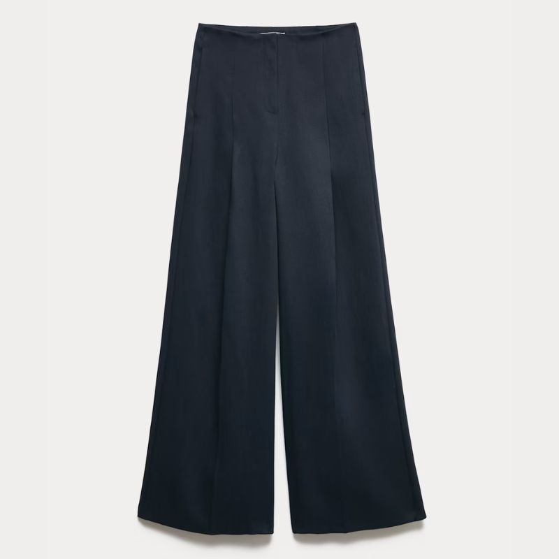 M&amp;amp;S, wide leg tailored trousers