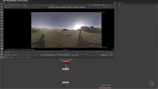 Use a ColorMatcher node to adjust the differences in the sky exposure