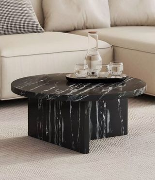 Marble effect coffee table