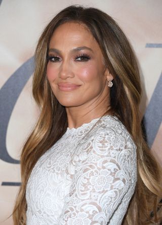 Jennifer Lopez arrives at the Los Angeles Special Screening Of "Marry Me" on February 08, 2022 in Los Angeles, California