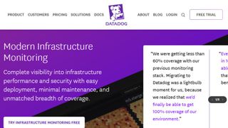 Datadog website screenshot.