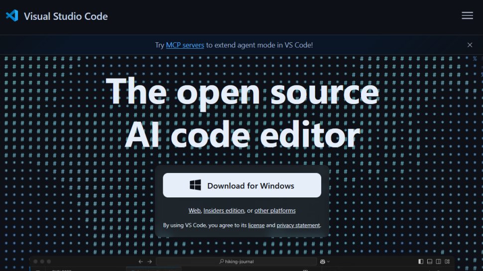 Visual Studio Code website screenshot (July 2025).