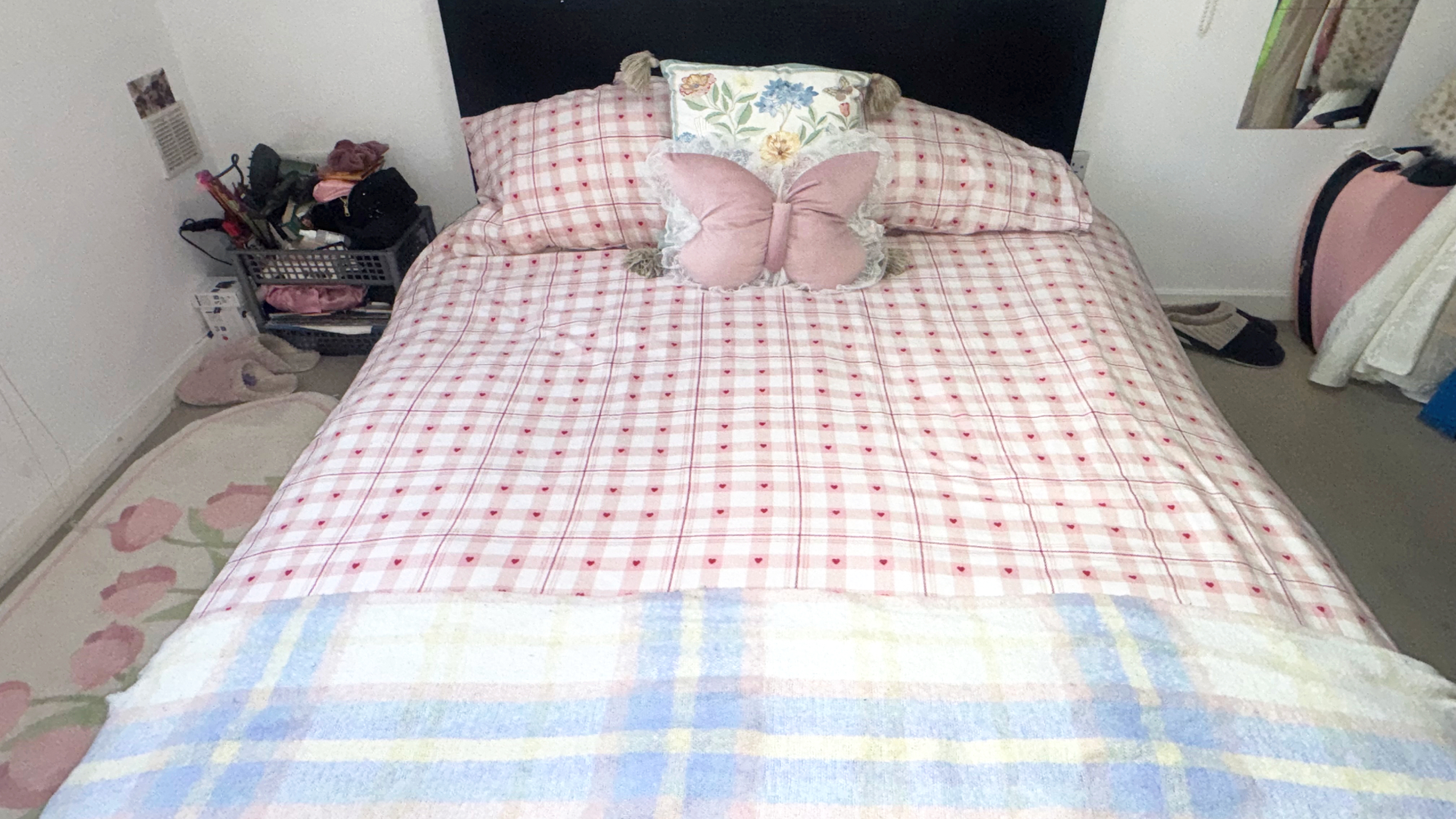 Made bed after using the burrito hack