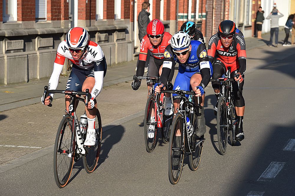 The chasers at Kuurne-Brussel-Kuurne