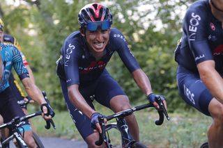 Egan Bernal fights the pain at the 20202 Tour de France