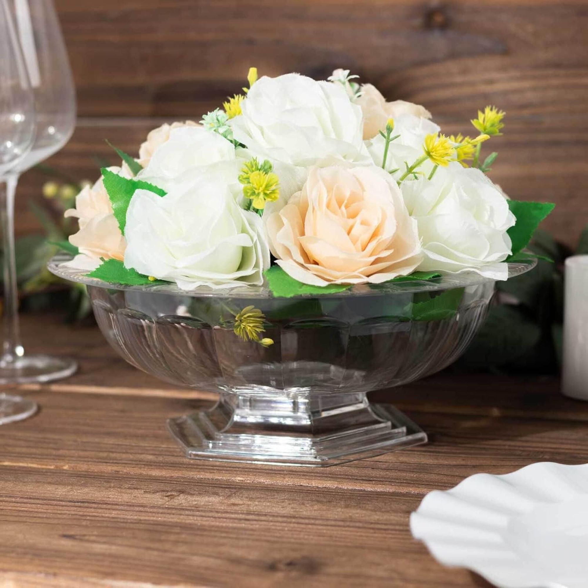 Roman Style Footed Compote Bowl