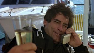 Timothy Dalton as James Bond in The Living Daylights