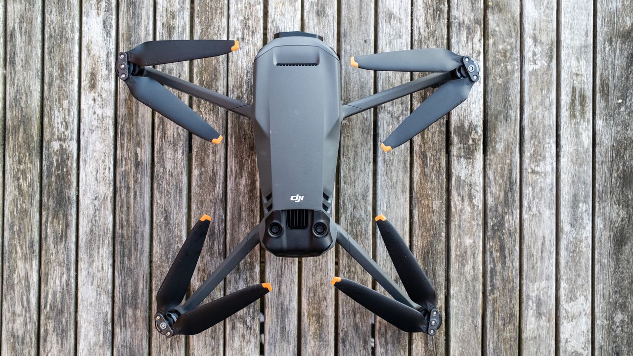 DJI Mavic 3 Pro-unfolded top view.
