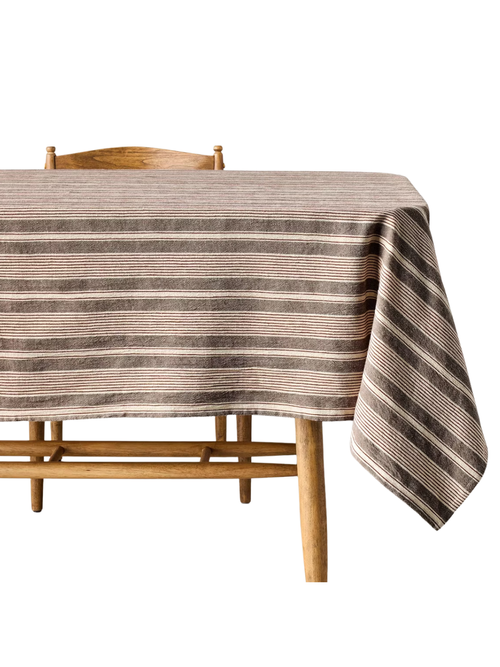 Tablecloth Toffee Stripe 