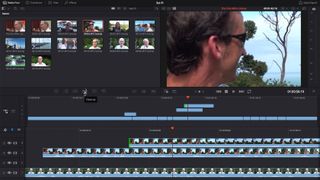 removing a doubled image in davinci resolve lite