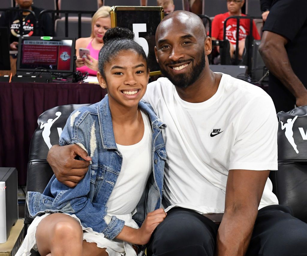 Kobe Bryant and Gianna Bryant.