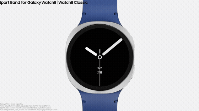 How to use the dynamic lug system on Galaxy Watch 8 and look at 8 classic bands.