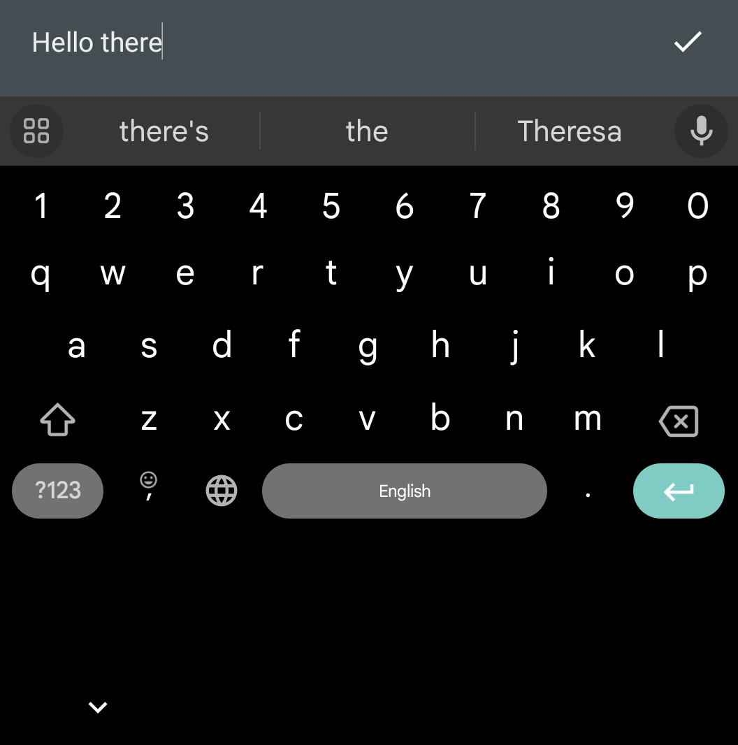 Gboard resize feature on the cover screen of the Motorola Razr Plus showing a new way to drag the keyboard's corners to change the size