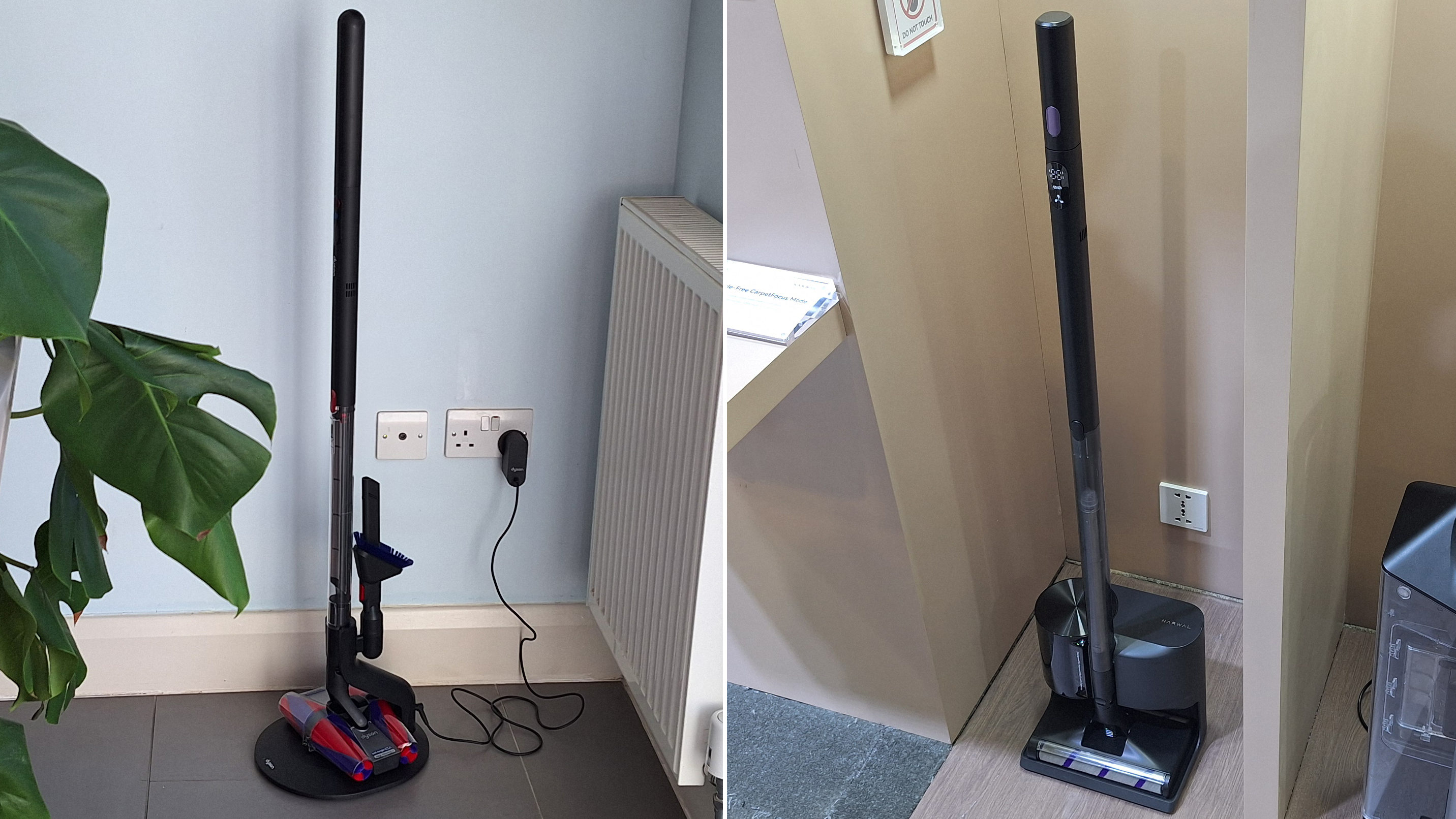 Dyson PencilVac (left) and Narwal dupe (right)